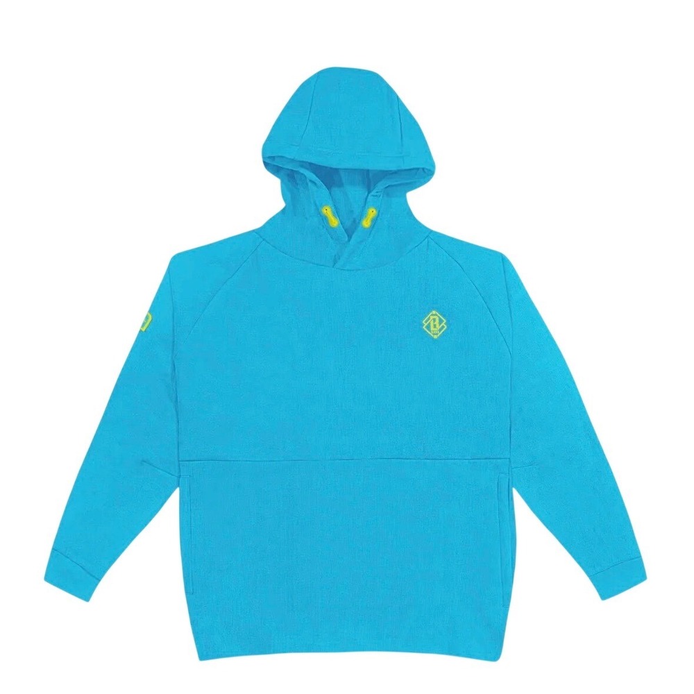 Baseball Lifestyle 101 Mens Diamond Tech Side Vented Hoodie Blue Medium NEW NWT